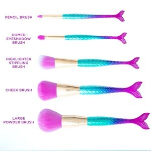 Tarte limited edition- 5 piece brush set- mermaid style